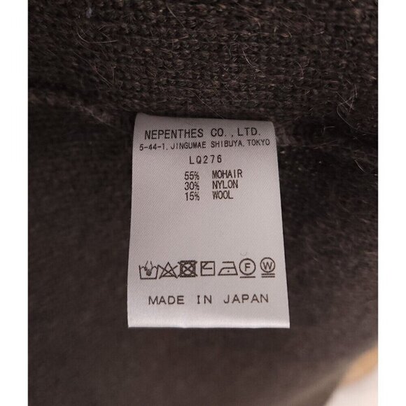 Needles Mohair Cardigan in Charcoal Brown S Mens New Defect Made in Japan LQ276 - Picture 15 of 16